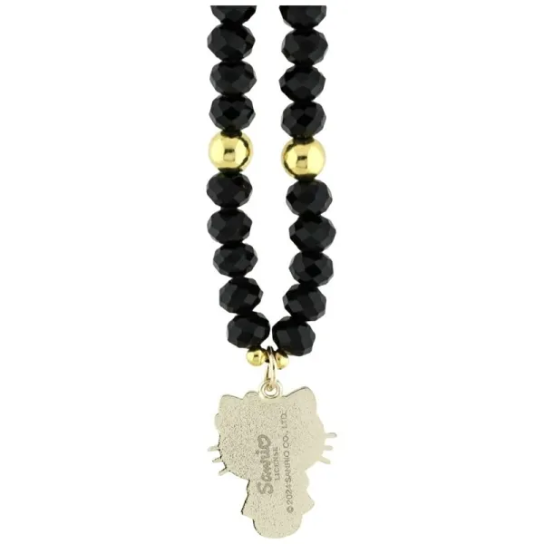 Hello Kitty Pearls and Beads Kitty Charm - Phone Charm (Black)