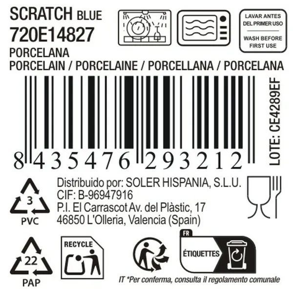 Чаш для Закусок La Mediterránea Scratch 14,2 x 9 x 4,2 cm (24 штук)