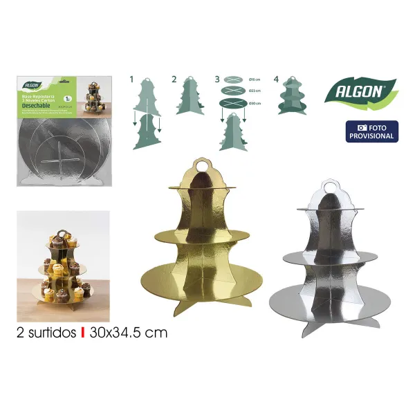 Snack tray Algon 30 cm (24 Units)