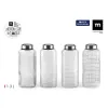Glass Bottle La Mediterránea Glass Steel 1,3 L (12 Units)