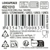 Arbatos ir kavos puodelis La Mediterránea Love & Peace 90 ml (36 Vienetai)
