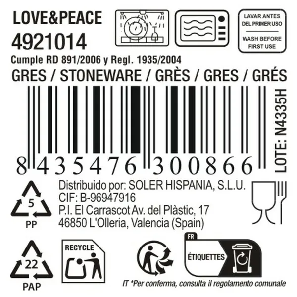 Muki La Mediterránea Love&peace (24 osaa)