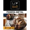 Хлебница My Bar Чёрный Металл Круглая (12 штук)