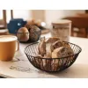 Breadbasket My Bar Black Metal Oval 20 x 15 x 8 cm (12 Units)