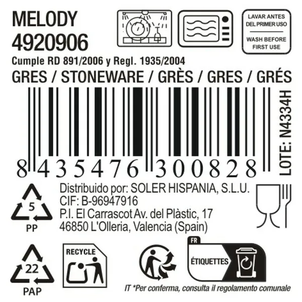 Dubuo La Mediterránea Melody 500 ml 0,5 L (24 vnt.)