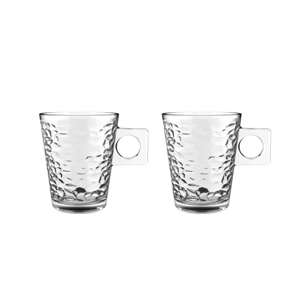 Osainen kahvikuppisetti La Mediterránea Lima abstracto Läpinäkyvä Lasi 210 ml 2 Kappaletta (36 Osaa)