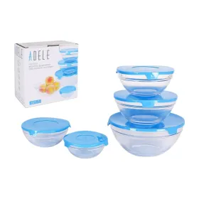 Appetizer Set Adele Blue 17 5 Pieces (12 Units)
