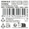 Плоская тарелка La Mediterránea Ocean blue Керамика Ø 27,2 cm (12 штук)