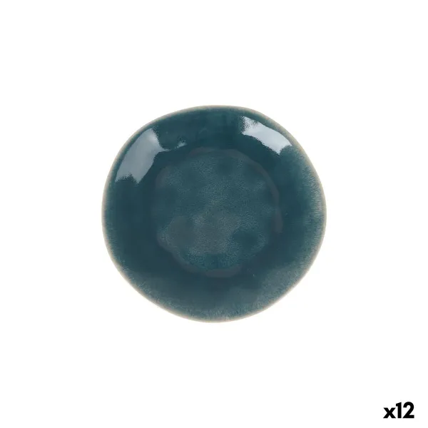 Плоская тарелка La Mediterránea Ocean blue Керамика Ø 21 cm (12 штук)