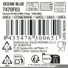 Плоская тарелка La Mediterránea Ocean blue Керамика Ø 21 cm (12 штук)