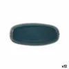 Pasniegšanas Plate La Mediterránea Ocean blue 25,5 x 11,7 x 2,3 cm (12 gb.)