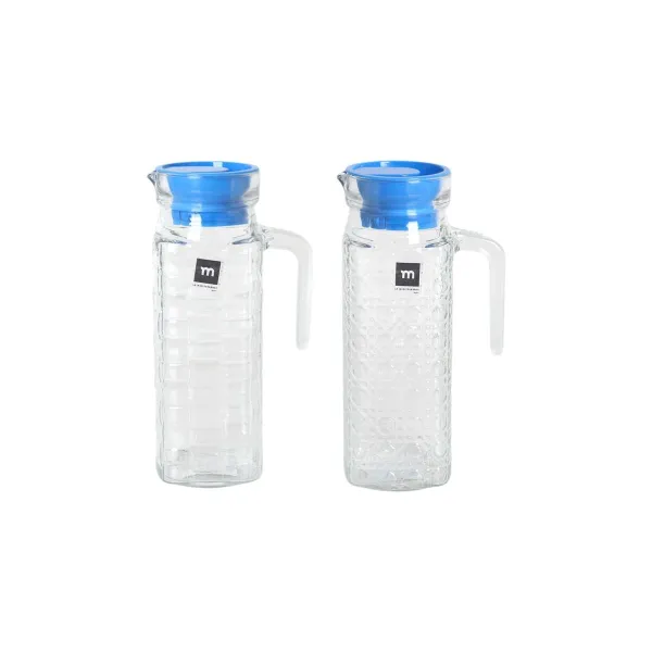 Jar with Lid and Dosage Dispenser La Mediterránea Chrystie Glass (12 Units)
