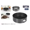 Съемная форма Quttin Чёрный 20 x 6,8+24 x 7 cm 2 Предметы (6 штук)