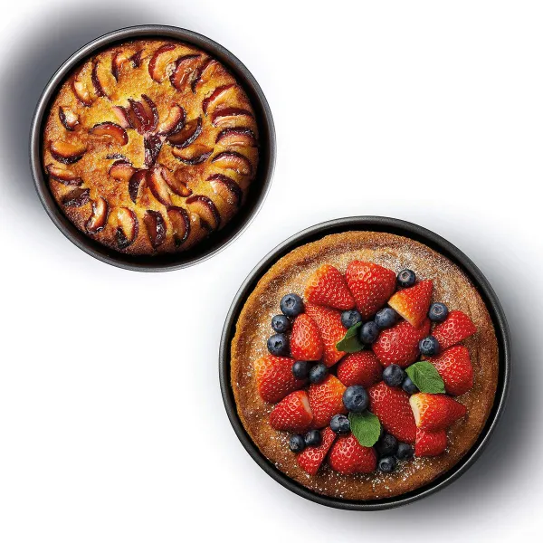 Atsperu Formas Panna Quttin Melns 24 x 7+28 x 6,8 cm 2 Daudzums (6 gb.)
