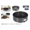 Съемная форма Quttin Чёрный 24 x 7+28 x 6,8 cm 3 Предметы (6 штук)