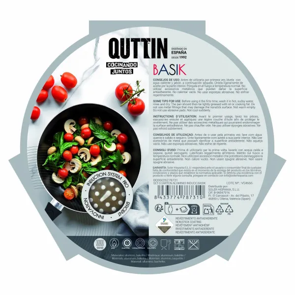 Keptuvių rinkinys Quttin Aliuminis 24 cm 3 Dalys (4 vnt.)