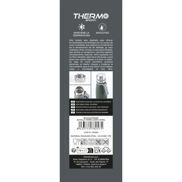 Thermal Bottle ThermoSport 510 ml (6 Units)