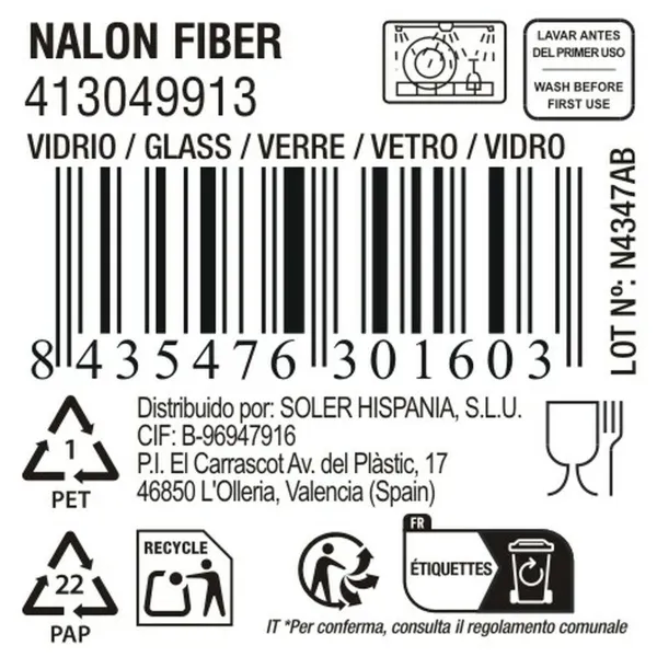Стакан воды La Mediterránea Nalon fiber (48 штук)