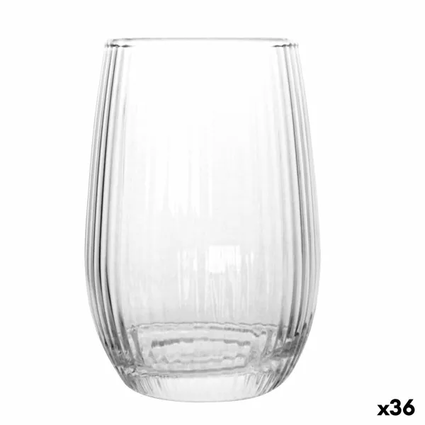 Glass for water La Mediterránea Nalon fiber (36 Units)