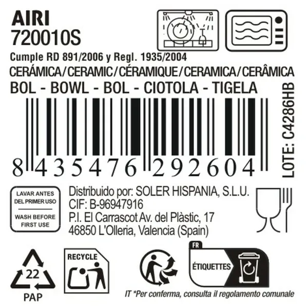 Užkandžių indai La Mediterránea Airi (18 vnt.)