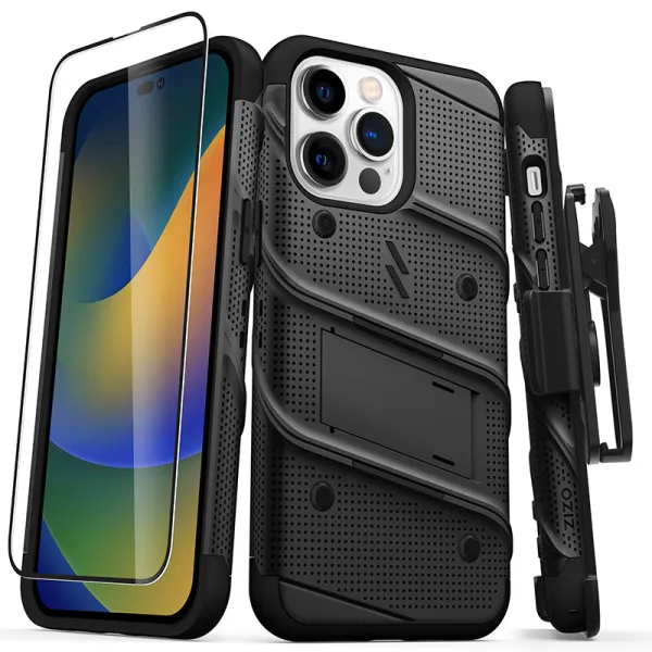 ZIZO BOLT Series - Case for iPhone 14 Pro Max (Black)