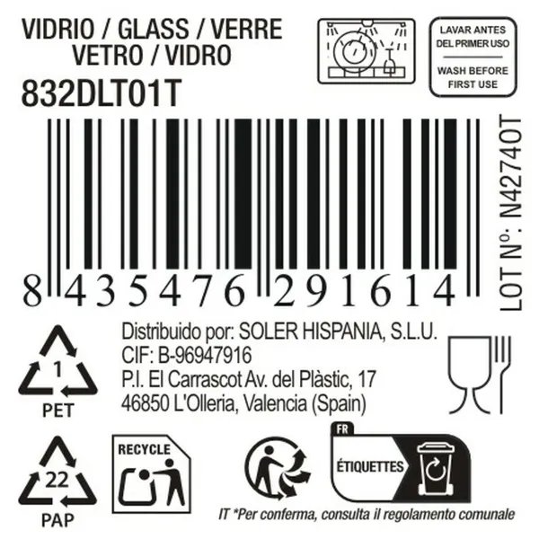 Ūdens glāze La Mediterránea Syros (48 gb.)