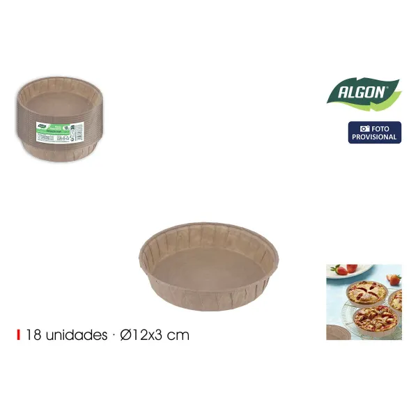 Orkaitė forma Algon 12 x 3 cm (18 Dalys) (24 vnt.)