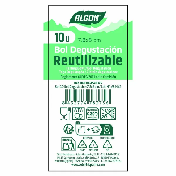 Užkandžių indai Algon 10 Dalys (24 vnt.)