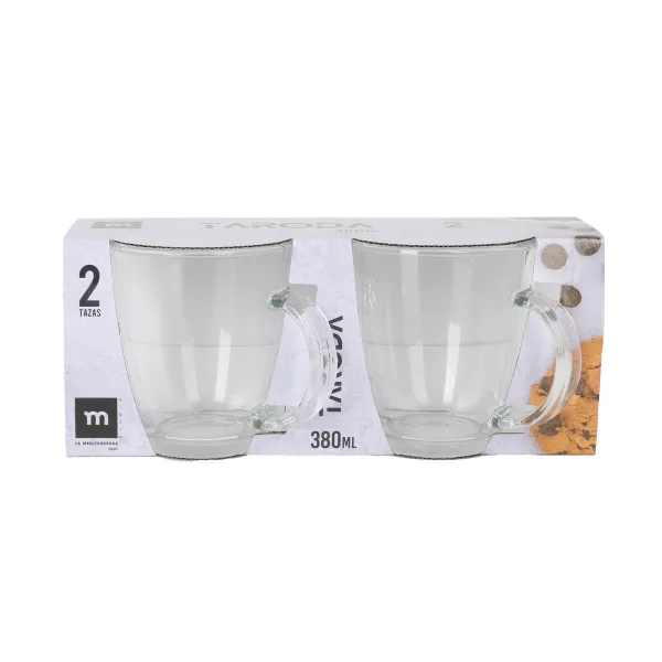 Set of glasses La Mediterránea Taroda 380 ml 2 Pieces (24 Units)