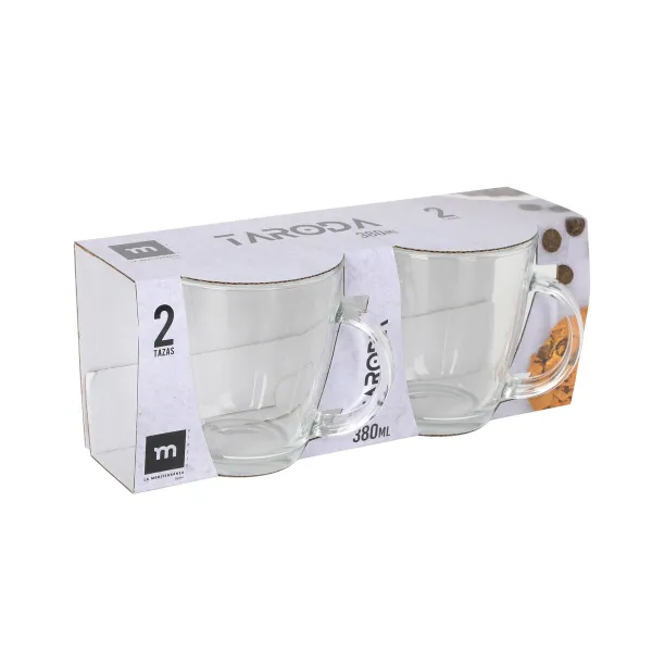 Set of glasses La Mediterránea Taroda 380 ml 2 Pieces (24 Units)