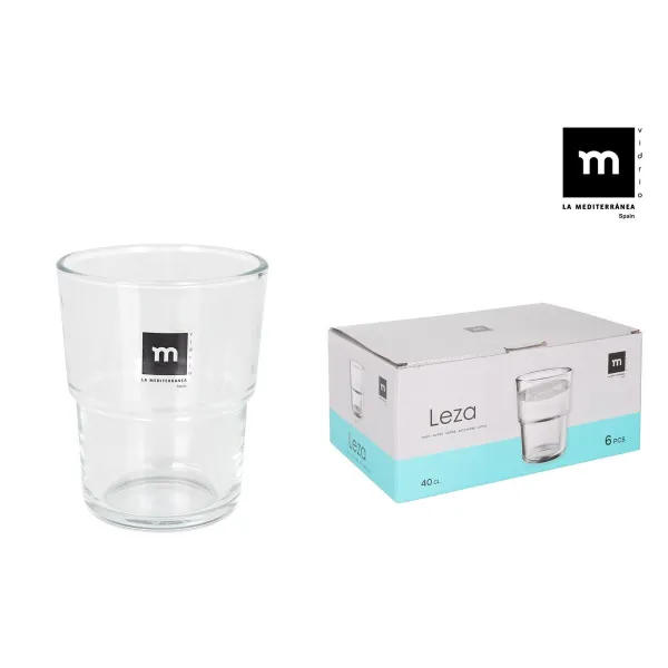 Set of glasses La Mediterránea Leza 400 ml 6 Pieces (8 Units)