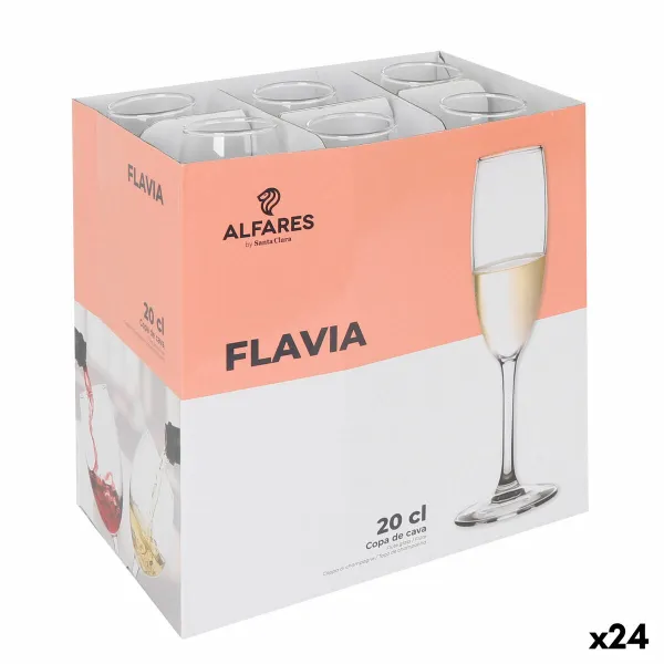 Бокал для шампанского Alfares Flavia 200 ml (24 штук)