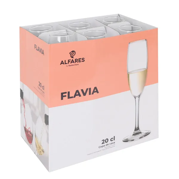 Бокал для шампанского Alfares Flavia 200 ml (24 штук)