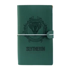 Harry Potter - Slytherin Leather Travel Notebook 12x19.6 cm (Green)