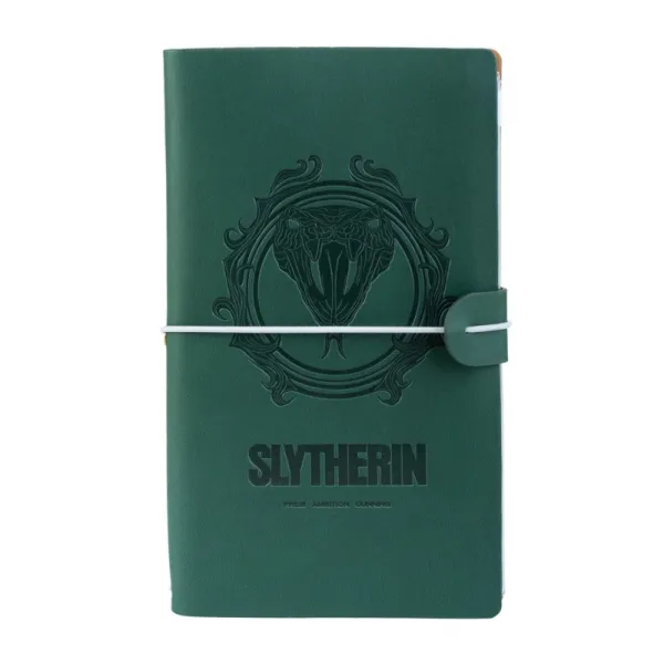Harry Potter - Slytherin Leather Travel Notebook 12x19.6 cm (Green)