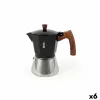 Итальянская Kофеварка Quttin Чёрный 0,45 L (6 штук)