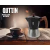 Vanhanaikainen Italialainen Mokkapannu Quttin Musta 0,45 L (6 osaa)