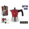 Italian Coffee Pot Quttin Red Aluminium 0,45 L (6 Units)