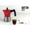 Итальянская Kофеварка Quttin Красный Алюминий 0,45 L (6 штук)