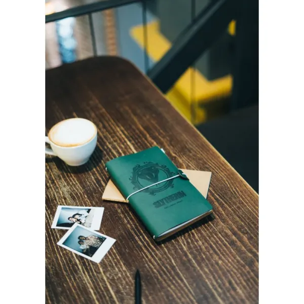 Harry Potter - Slytherin Leather Travel Notebook 12x19.6 cm (Green)