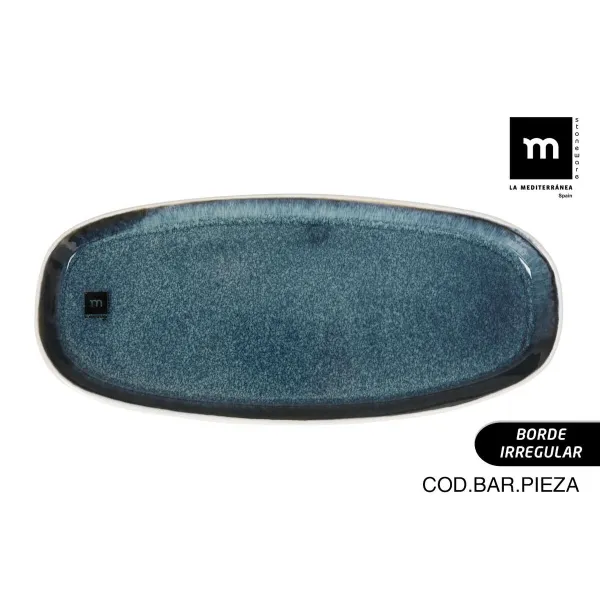 Pasniegšanas Plate La Mediterránea Savina Ovāls Ø 33 x 14,6 x 2,5 cm (8 gb.)
