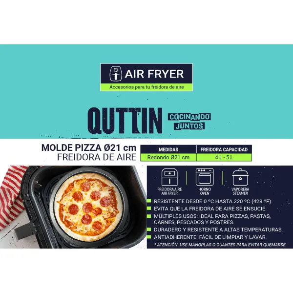 Oven Mould Quttin 21 x 2,5 cm (24 Units)