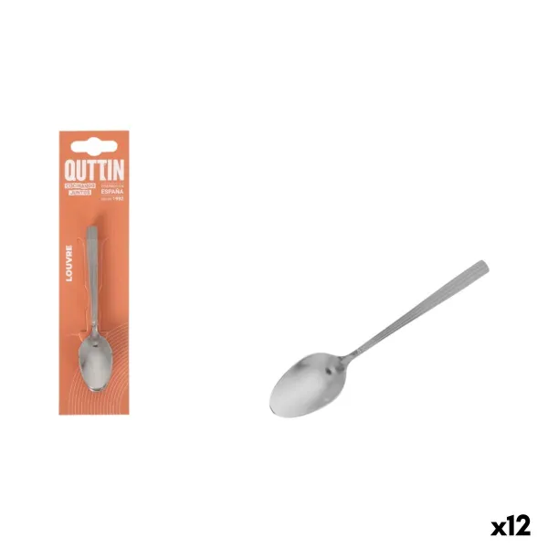Kafijas Karotes Quttin LOUVRE Sudrabains 1,5 mm 10,6 x 2,4 cm 6 Daudzums (12 gb.)