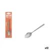 coffee spoons Quttin LOUVRE Silver 1,5 mm 10,6 x 2,4 cm 6 Pieces (12 Units)