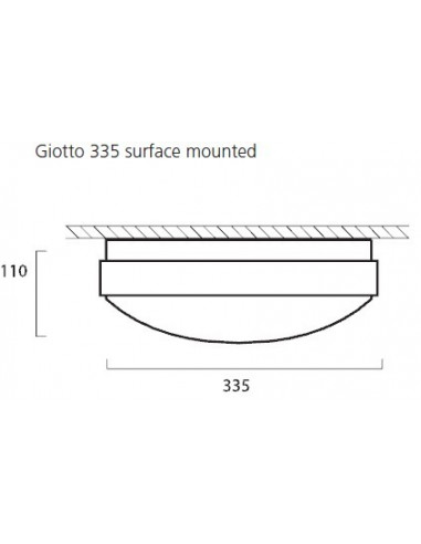 GIOTTO LED 335 SURFACE 4000K MW