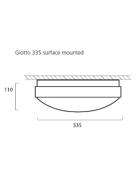 GIOTTO LED 335 SURFACE 4000K MW