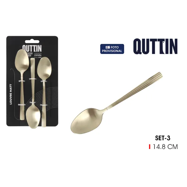 Deserta karotiņu komplekts Inde Louvre Matt 1,5 mm 14,8 x 3,2 cm 3 Daudzums (12 gb.)