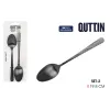 Table spoon Quttin MOMA Black 19,8 x 3,8 cm 2 Pieces (12 Units)