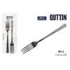 Набор вилок Quttin MOMA Чёрный 20,5 x 2,4 cm 2 Предметы (12 штук)