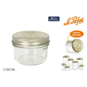 яс Le Parfait Wiss Прозрачный Позолоченный 350 ml герметический (6 штук)
